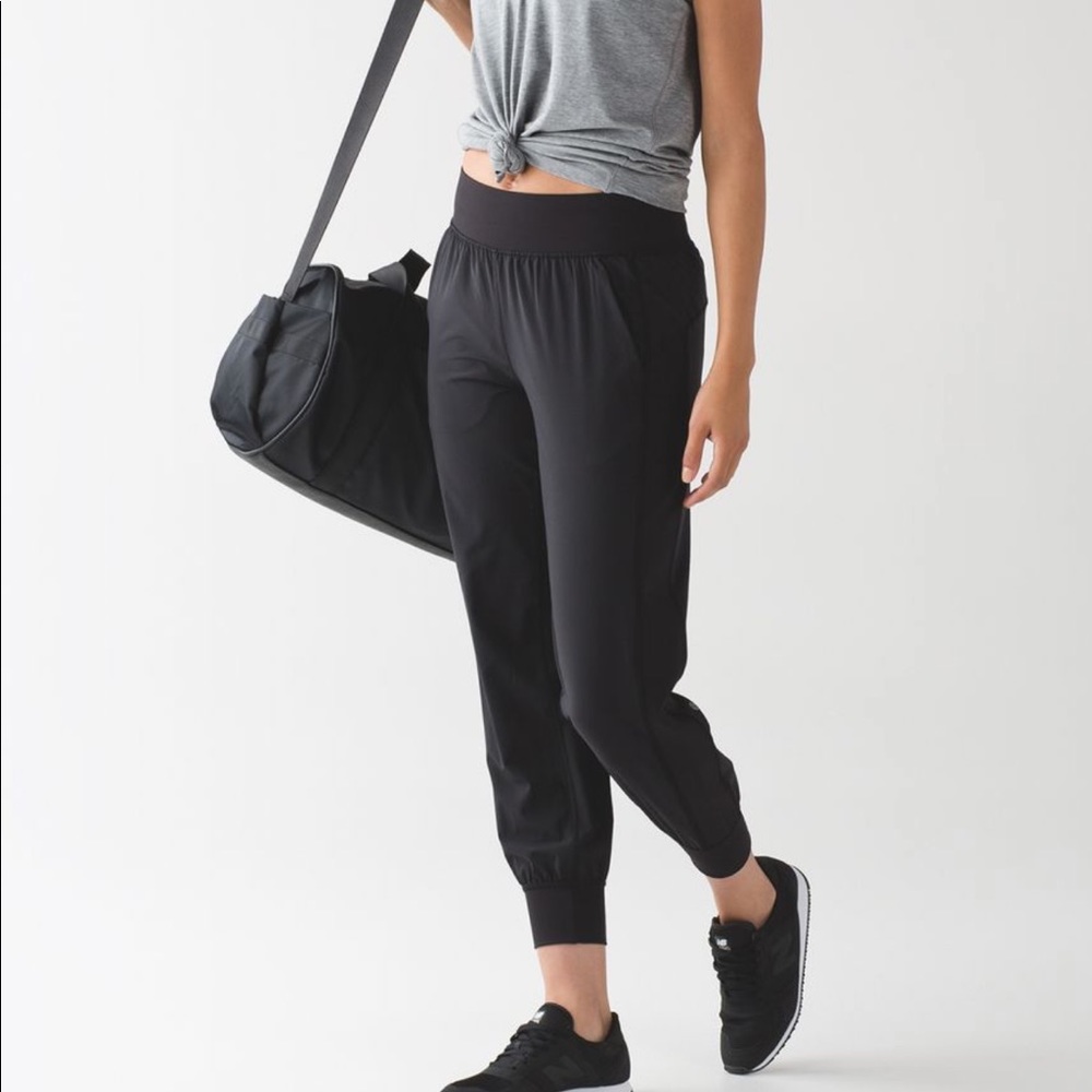 Black jogger style pants